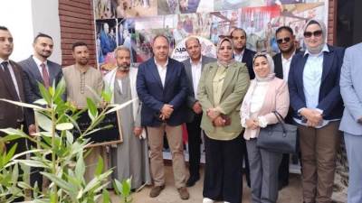 رئيس هيئة تنمية الصعيد يقوم بجولة ميدانية لتفقد المشروعات التنموية التي تنفذها الهيئة بمحافظة سوهاج