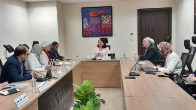 نائبة وزيرة التضامن تلتقي مساعد وزير الصحة لشئون المشروعات ومبادرات الصحة العامة