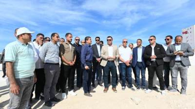 وزير الإسكان يتفقد مشروعي M8 by the lake وبوغاز توصيل المياه لبحيرة نيو مارينا