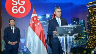 وزير التموين يشارك في احتفالية سفارة سنغافورة بالعيد الوطني الستين للاستقلال