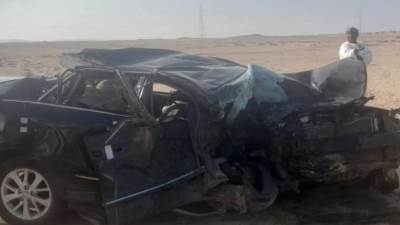 مصرع نجل مرشح لمجلس النواب في حادث مروع على طريق مرسى علم