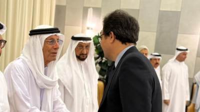 وزير الثقافة المصري يلتقي نظيره الإماراتي ويشهد حفل توزيع جوائز مؤسسة العويس الثقافية