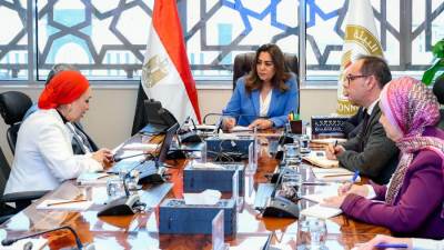 وزيرة التنمية تلتقى مدير مركز التميز للدراسات البحثية والتطبيقية للتغيرات المناخية والتنمية المستدامة لبحث خطة تطوير المركز