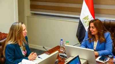 وزيرة التنمية تستعرض مع وفد من البنك الدولي نتائج وإنجازات المرحلة الأولى من برنامج التنمية المحلية بصعيد مصر ورؤية المرحلة القادمة