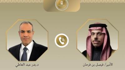 وزير الخارجية يبحث مع نظيره السعودي مستجدات الأوضاع في غزة والسودان