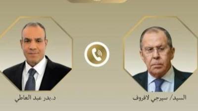 اتصال هاتفي بين وزير الخارجية ونظيره الروسى