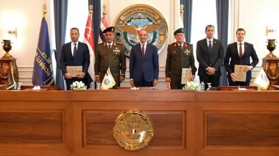 الأكاديمية العسكرية المصرية توقع بروتوكول تعاون مع وزارة الإتصالات وتكنولوجيا المعلومات وصندوق تحيا مصر 