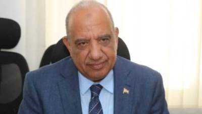 وزير الكهرباء يلقي كلمة خلال فعالية تركيب وعاء ضغط المفاعل وتوقيع أمر توريد الوقود النووي بمحطة الضبعة