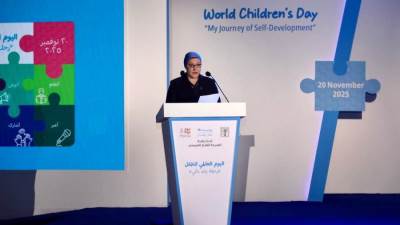  المجلس القومي للطفولة والأمومة يحتفل باليوم العالمي للطفل تحت شعار "رحلة بناء ذاتي"
