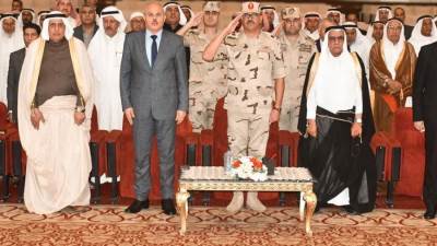 قيادة الجيش الثانى الميدانى تستقبل شيوخ وعواقل وممثلى المجتمع المدنى بشمال سيناء