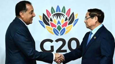 رئيس الوزراء يلتقي نظيره الفيتنامي.. على هامش مشاركته في قمة مجموعة العشرين