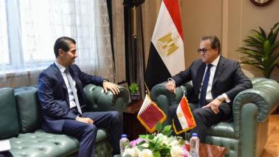 وزير الصحة يستقبل سفير قطر لبحث تعزيز التعاون الصحي المشترك