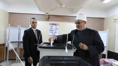 مفتي الجمهورية يُدلي بصوته في انتخابات مجلس النواب لعام 2025