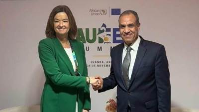 وزير الخارجية يلتقي وزيرة خارجية سلوفينيا