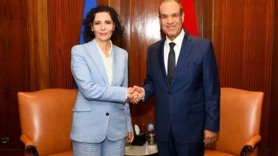 وزير الخارجية يلتقي مع مفوضة الاتحاد الأوروبى لإدارة الأزمات