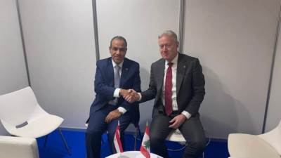 وزير الخارجية يلتقي نظيره اللبناني على هامش المنتدى الإقليمي للاتحاد من أجل المتوسط في برشلونة