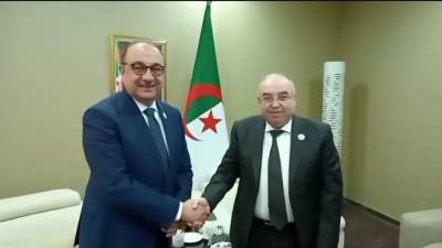 وزير قطاع الأعمال يلتقي وزيري الصناعة الصيدلانية والصحة الجزائريين لبحث توسيع آفاق التعاون الدوائي وتبادل التكنولوجيا