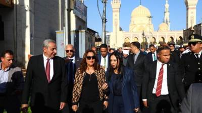 وزراء التنمية والتضامن والأوقاف ومحافظ الغربية يتفقدون أعمال تطوير محيط مسجد السيد البدوي