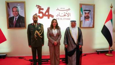 وزيرة التنمية المحلية تشارك في حفل استقبال سفارة الإمارات بمناسبة عيد الاتحاد الـ54