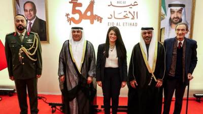 "المشاط" تُشارك في احتفال سفارة الإمارات بمناسبة عيد الاتحاد الرابع والخمسين