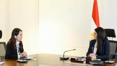 وزيرة التخطيط والتعاون الدولي تستقبل النائب الأول لرئيس الوكالة اليابانية للتعاون الدولي (جايكا) في أول زيارة لها لمصر