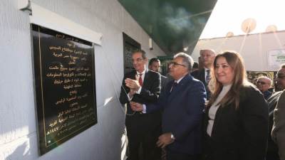 وزير الاتصالات يفتتح مكتب بريد المنصورة الرئيسي بعد تطويره وتزويده بأحدث الأنظمة