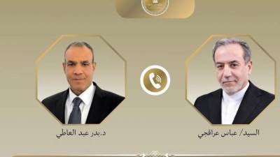 وزيرالخارجية يبحث هاتفيًا مع نظيره الإيراني تعزيز العلاقات بين البلدين وتطورات الملف النووي الإيراني