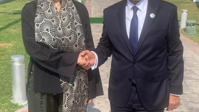 وزير الخارجية يلتقي مبعوثة الاتحاد الأوروبي للقرن الأفريقي