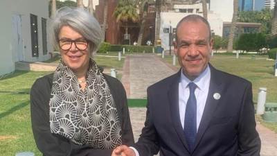  وزير الخارجية يلتقي مبعوثة الاتحاد الأوروبي للقرن الأفريقي