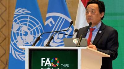  المدير العام لـ "الفاو" يثمن جهود الرئيس والحكومة في دعم جهود المنظمة