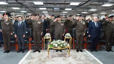 وزير الدفاع والإنتاج الحربى يشهد مناقشة البحث الرئيسى للأكاديمية العسكرية للدراسات العليا والإستراتيجية