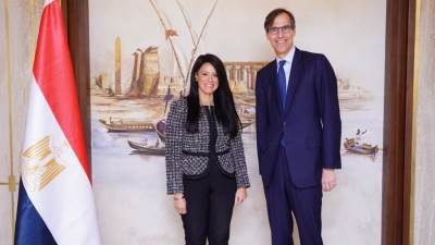 وزيرة التخطيط تستقبل النائب الأول لرئيس البنك الأوروبي لبحث نتائج الزيارة ومستقبل العلاقات الاستراتيجية