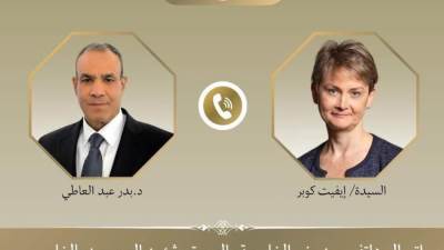  اتصال هاتفي بين وزير الخارجية ونظيرته البريطانية