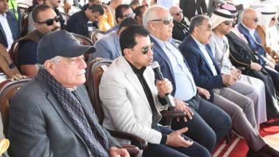 وزير الرياضة ومستشار رئيس الجمهورية ومحافظي الوادي الجديد والشرقية يفتتحان نادي الرماية