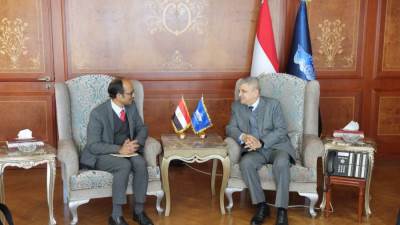 الفريق أسامة ربيع يلتقي ممثل الأمين العام للأمم المتحدة للحد من مخاطر الكوارث لبحث سبل التعاون المشترك