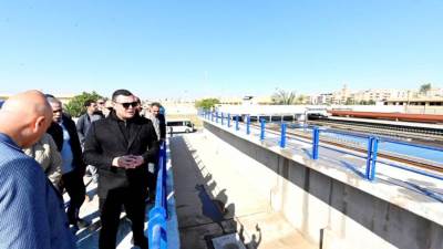 وزير الإسكان يتفقد المشروع السكني "جنة 4"  ومحطة تنقية المياه بمدينة الشيخ زايد 