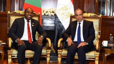 وزير الخارجية يلتقي وزير خارجية جزر القمر