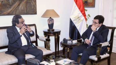وزير الثقافة يبحث مع رئيس اتحاد الناشرين المصريين استعدادات الدورة الـ57 لمعرض القاهرة الدولي للكتاب