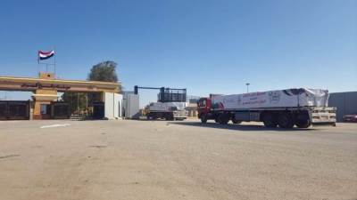 "تحيا مصر": تسيير قافلة محُملة 350 طن مساعدات إلى قطاع غزة