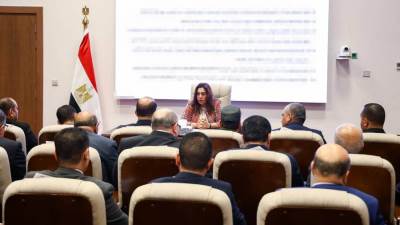 وزيرة التنمية المحلية تتابع مع سكرتيري عموم المحافظات الاستعدادات الخاصة بانطلاق الموجة ٢٨ لإزالة التعديات على أملاك وأراضي الدولة