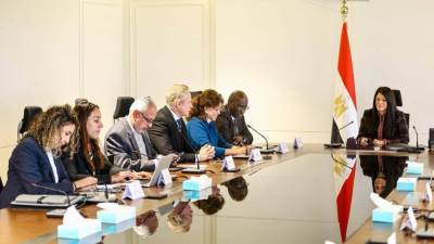   وزيرة التخطيط تعقد اجتماعًا موسعًا مع مؤسسات التمويل الدولية لتحفيز الاستثمارات والشراكة مع القطاع الخاص في مشروعات تحلية المياه