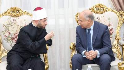 محافظ المنيا يستقبل وزير الأوقاف بديوان المحافظة