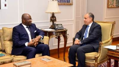 وزير الخارجية يستقبل رئيس البنك الأفريقي للتصدير والاستيراد