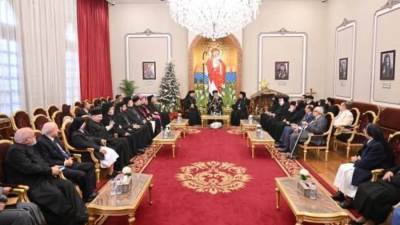 قيادات الكنيسة الكاثوليكية يهنئون البابا تواضروس بعيد الميلاد المجيد