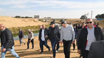 سويلم يتفقد حالة المنظومة المائية بمحافظة السويس ويتفقد محطة شرب السويس