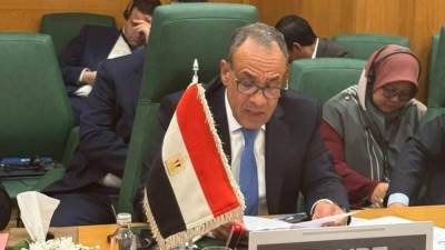  وزير الخارجية يلقي كلمة مصر أمام الدورة الاستثنائية لمجلس وزراء خارجية منظمة التعاون الإسلامي