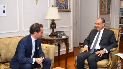 وزير الخارجية يلتقي مع الممثل الشخصي لسكرتير عام حلف الناتو لشئون الجوار الجنوبي