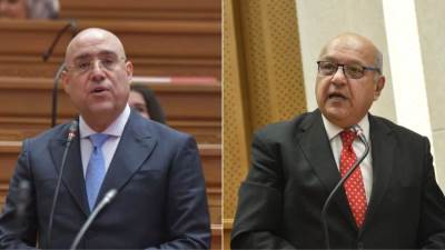 وزير قطاع الأعمال العام يهنئ المستشار هشام بدوي بانتخابه رئيسا لمجلس النواب