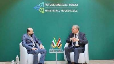 وزير البترول والثروة المعدنية يلتقي نظيره السوري 