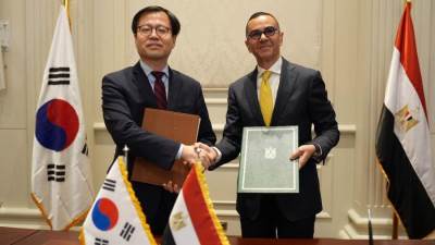  وزير الاستثمار ووزير التجارة بجمهورية كوريا الجنوبية يوقعان بيانًا بشأن اتفاقية الشراكة الاقتصادية بين البلدين